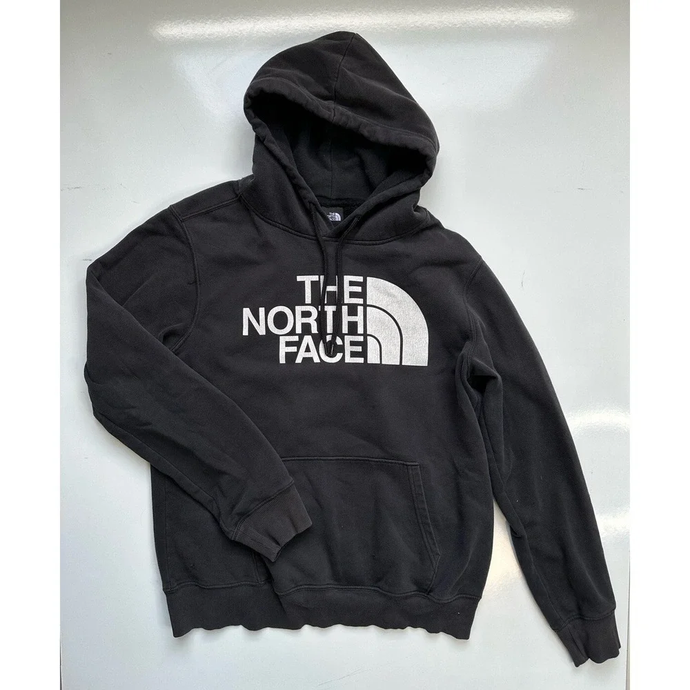 The North Face Hoodie Black Half Dome Logo Pullover‎ / Mens Large